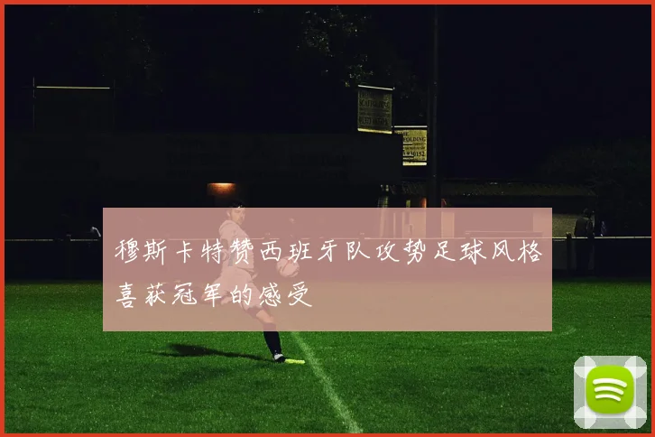 穆斯卡特赞西班牙队攻势足球风格喜获冠军的感受